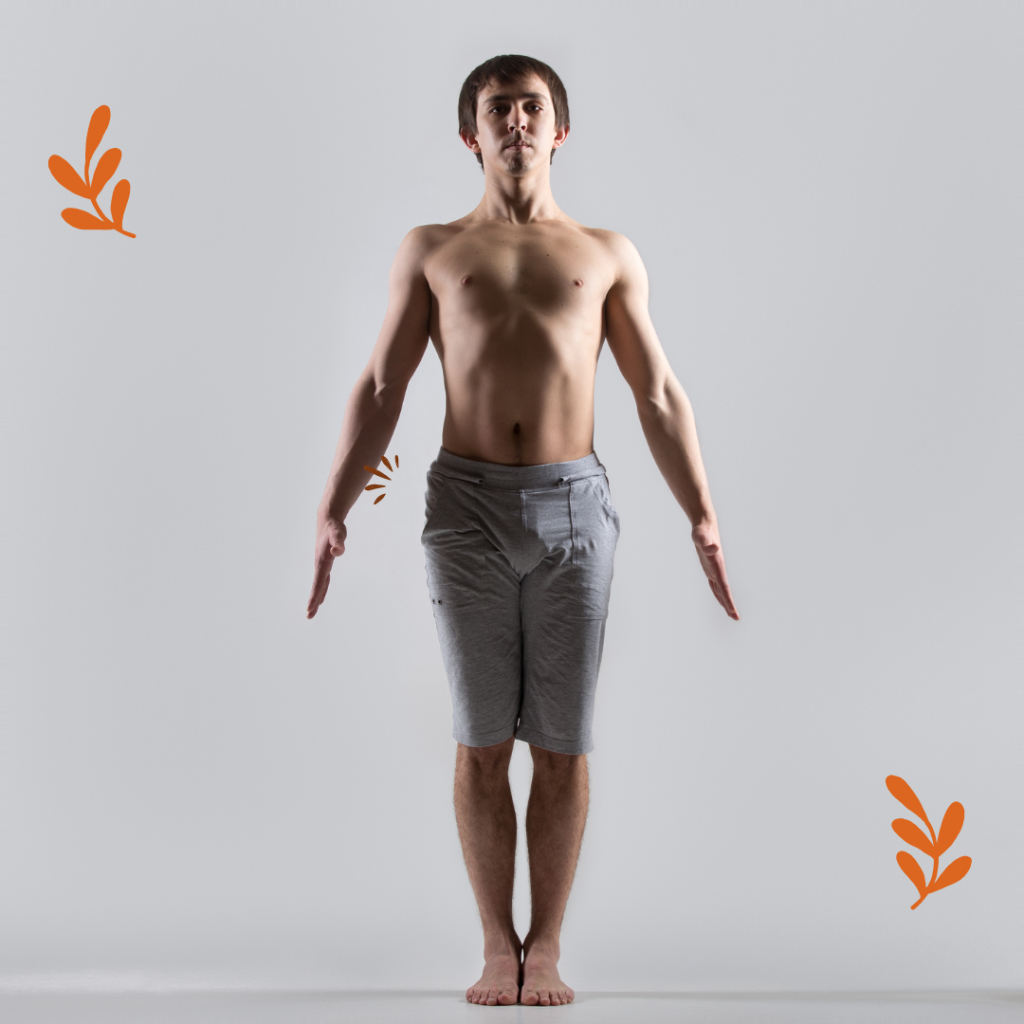 Postura montaña yoga